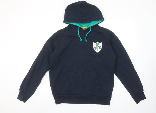 Mens UK Size S Authentic Originals Ireland Blue Pullover Hoodie