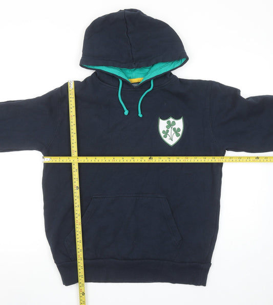 Mens UK Size S Authentic Originals Ireland Blue Pullover Hoodie