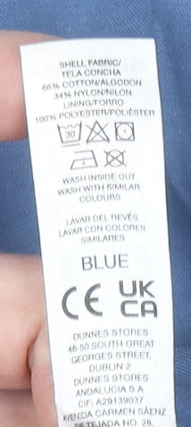 Mens UK Size XL Dunnes Stores Blue Basic Jacket