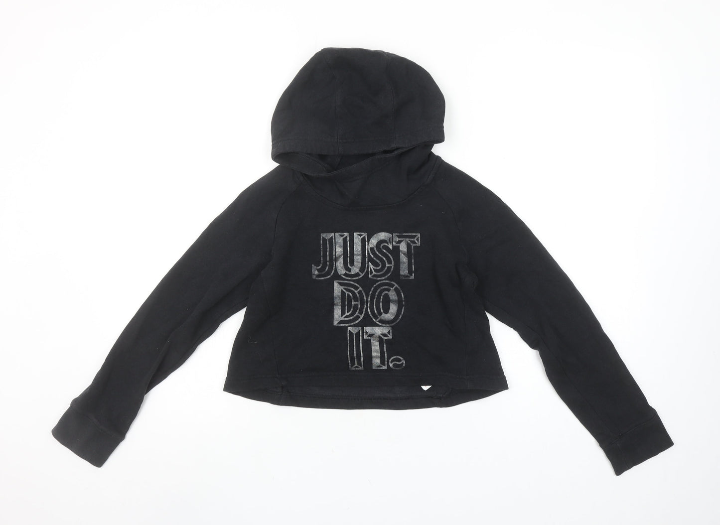 Girls UK Size 10-12 Years Nike Black Pullover Hoodie