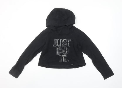 Girls UK Size 10-12 Years Nike Black Pullover Hoodie