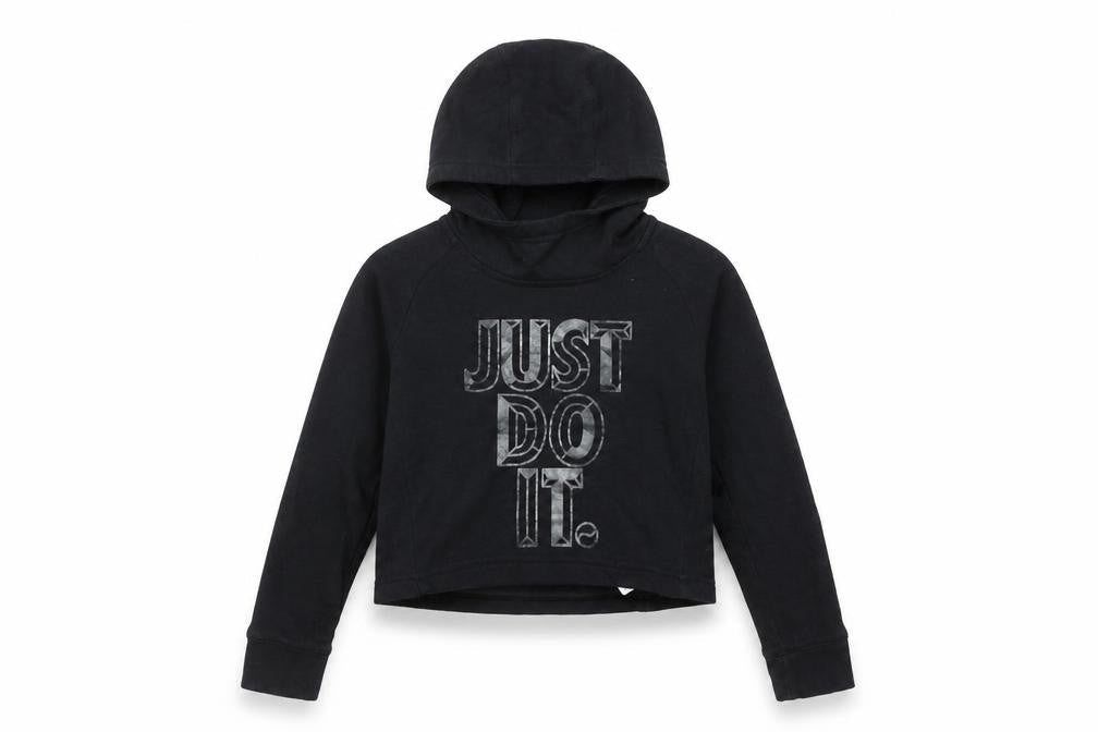 Girls UK Size 10-12 Years Nike Black Pullover Hoodie