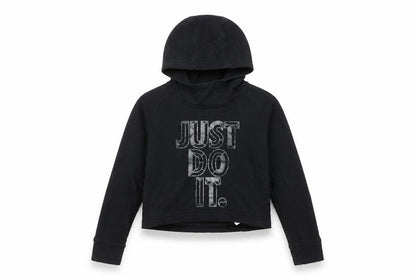 Girls UK Size 10-12 Years Nike Black Pullover Hoodie