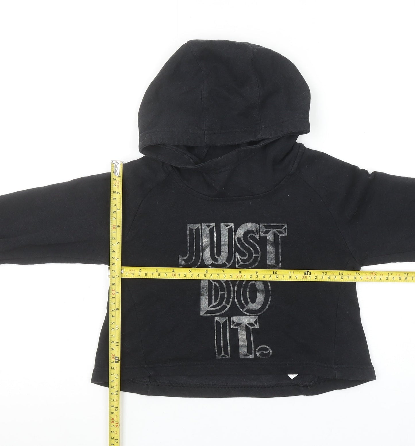 Girls UK Size 10-12 Years Nike Black Pullover Hoodie