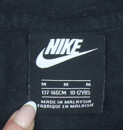 Girls UK Size 10-12 Years Nike Black Pullover Hoodie