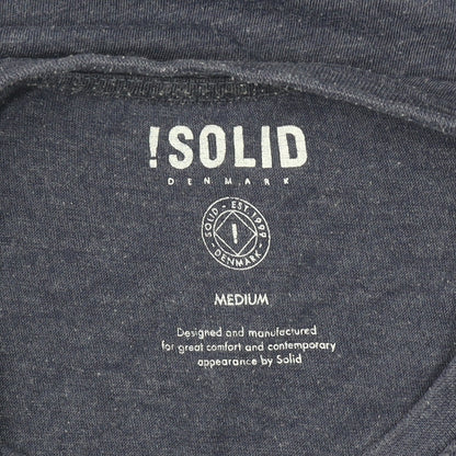 Unisex Adults UK Size M !Solid Blue Basic T-Shirt