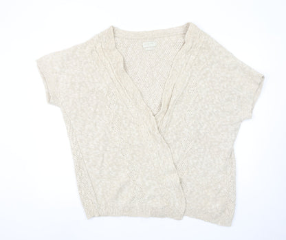 Womens UK Size 2XL Blarney Beige Cardigan Jumper