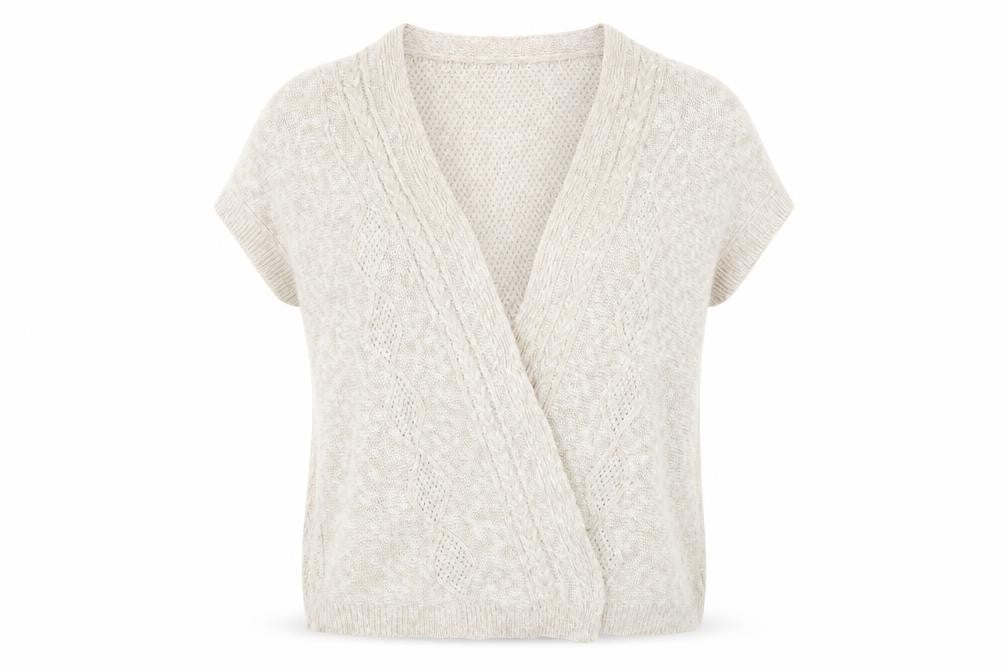 Womens UK Size 2XL Blarney Beige Cardigan Jumper
