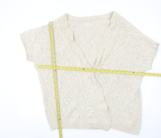 Womens UK Size 2XL Blarney Beige Cardigan Jumper
