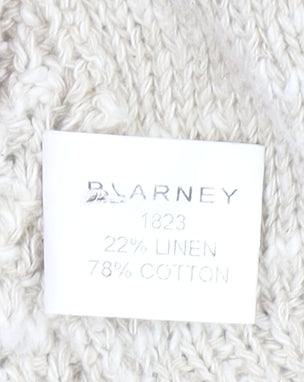 Womens UK Size 2XL Blarney Beige Cardigan Jumper