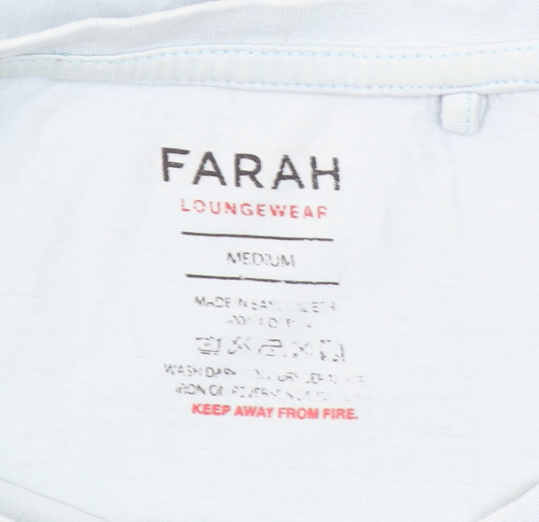 Mens UK Size M Farah Blue  T-Shirt