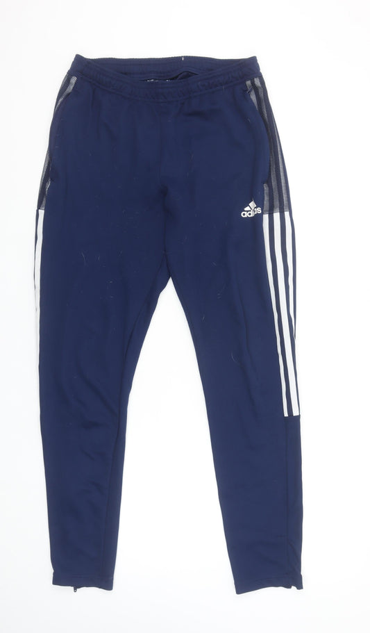 Adidas Men’s Blue Slim Fit Jogger Trousers Size M