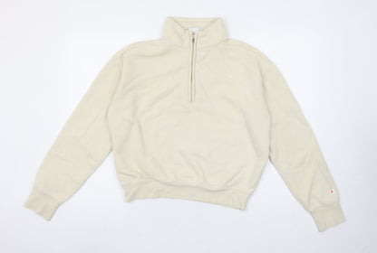 Womens UK Size M Champion Beige Pullover Sweatshirt