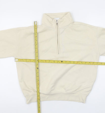 Womens UK Size M Champion Beige Pullover Sweatshirt