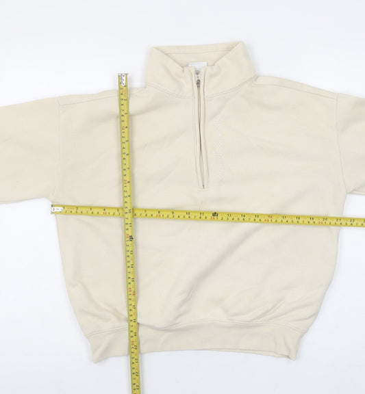 Womens UK Size M Champion Beige Pullover Sweatshirt