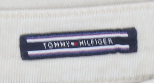 Tommy Hilfiger Womens Beige Chino Corduroy Trousers Size 28