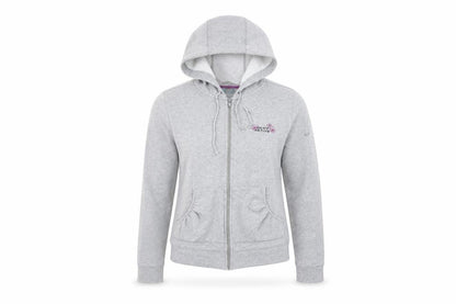 Womens UK Size L DKNY Grey Full Zip Hoodie