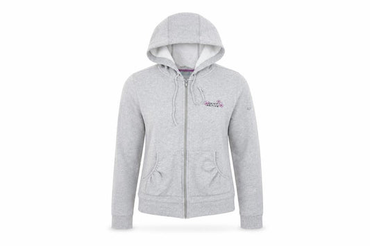 Womens UK Size L DKNY Grey Full Zip Hoodie