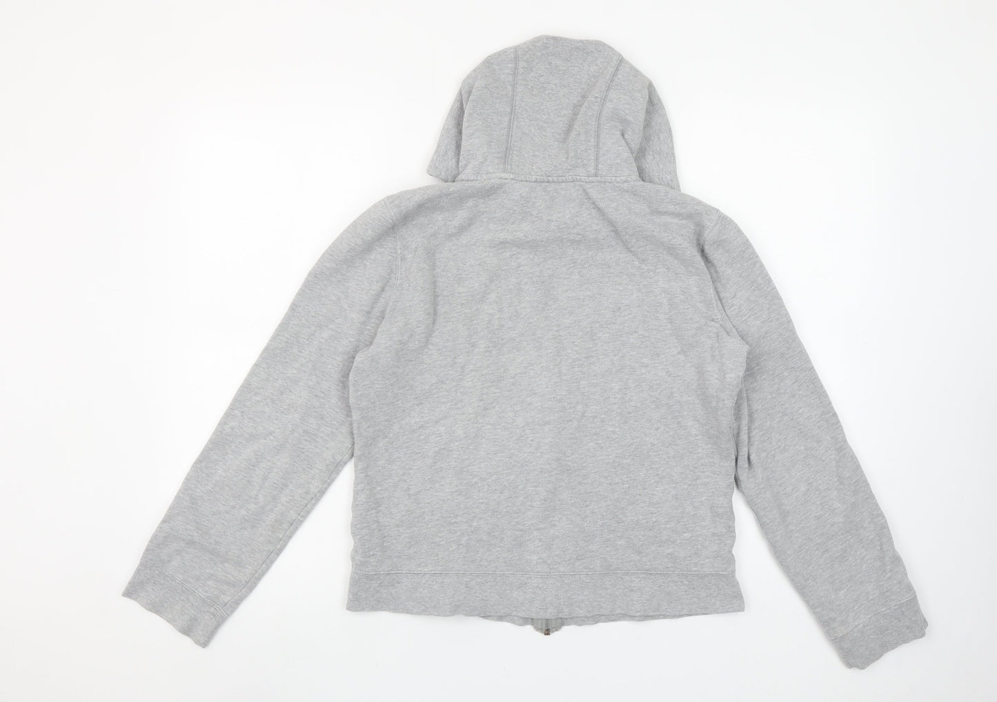 Womens UK Size L DKNY Grey Full Zip Hoodie