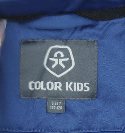 Boys UK Size 7 Years Color Kids Blue Soft Shell