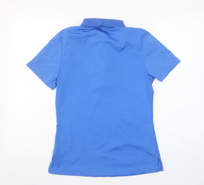 Womens UK Size S Calvin Klein Blue Basic Polo