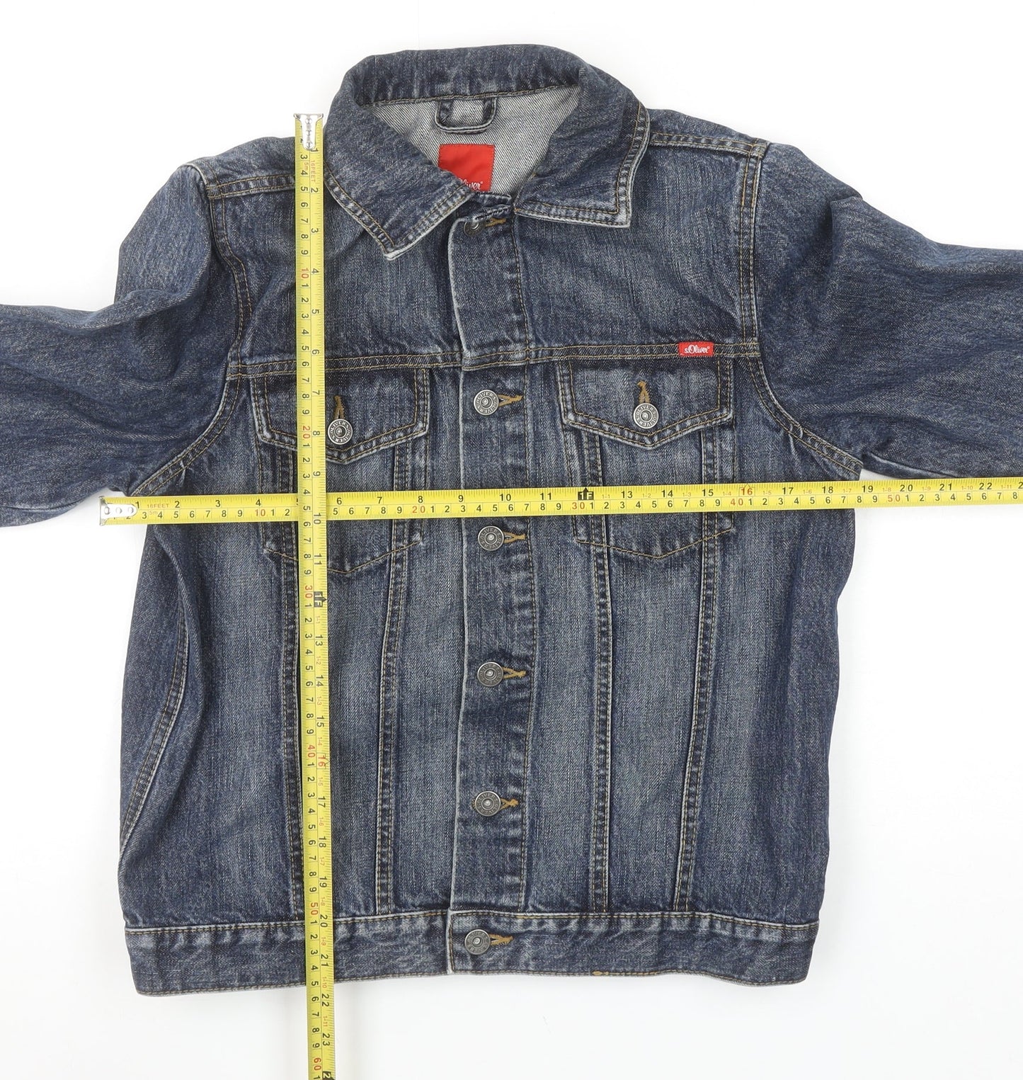 Boys UK Size 164 s.Oliver Blue Basic Jacket