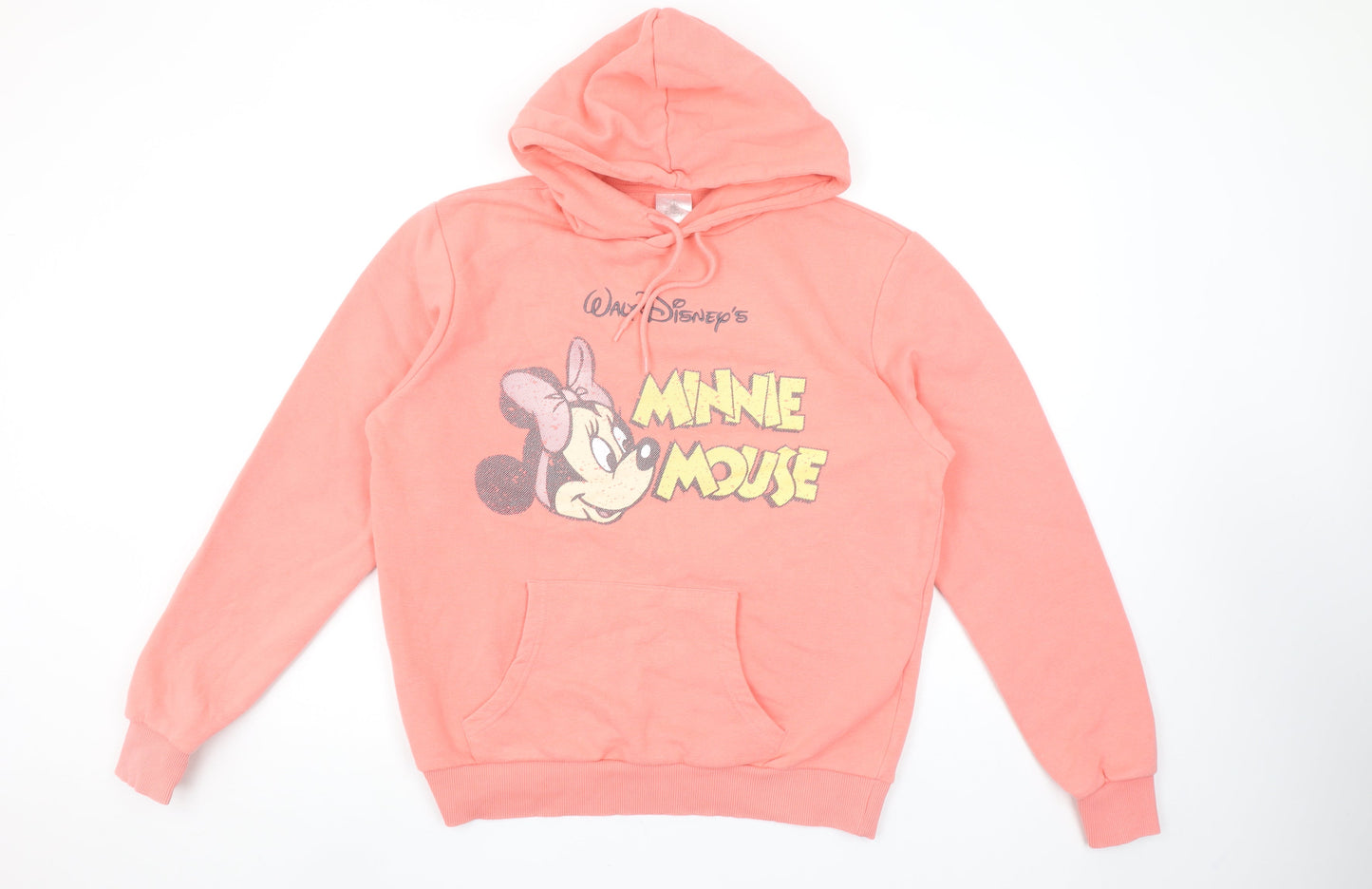 Womens UK Size M Disney Pink Pullover Hoodie