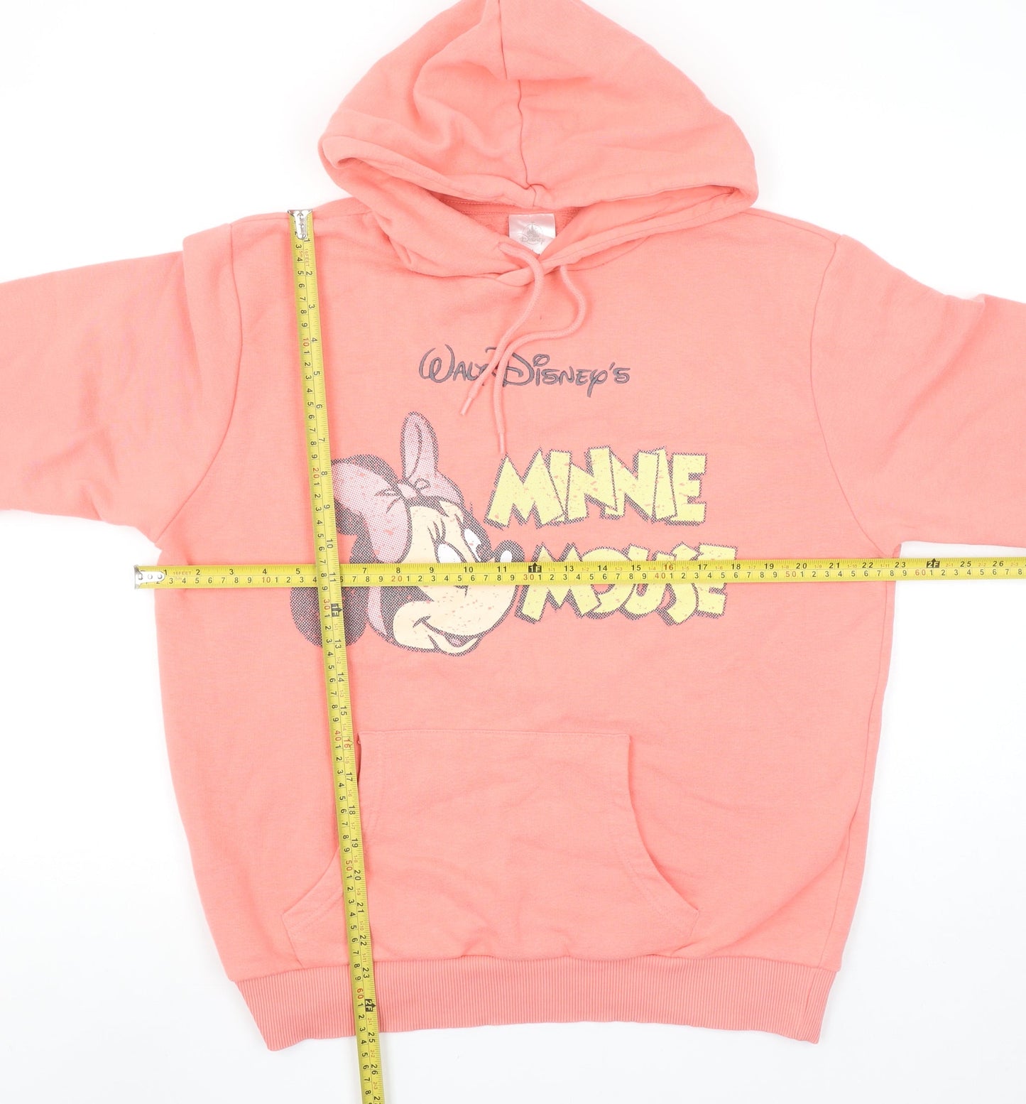 Womens UK Size M Disney Pink Pullover Hoodie