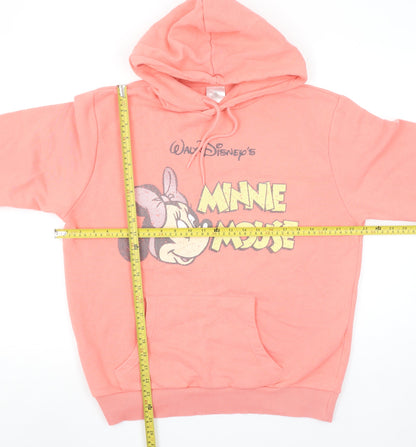 Womens UK Size M Disney Pink Pullover Hoodie
