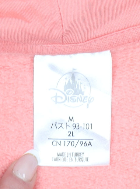 Womens UK Size M Disney Pink Pullover Hoodie