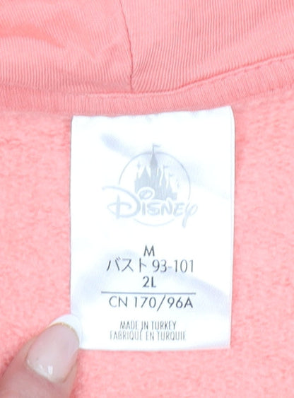 Womens UK Size M Disney Pink Pullover Hoodie