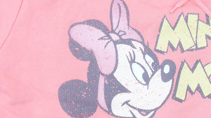 Womens UK Size M Disney Pink Pullover Hoodie