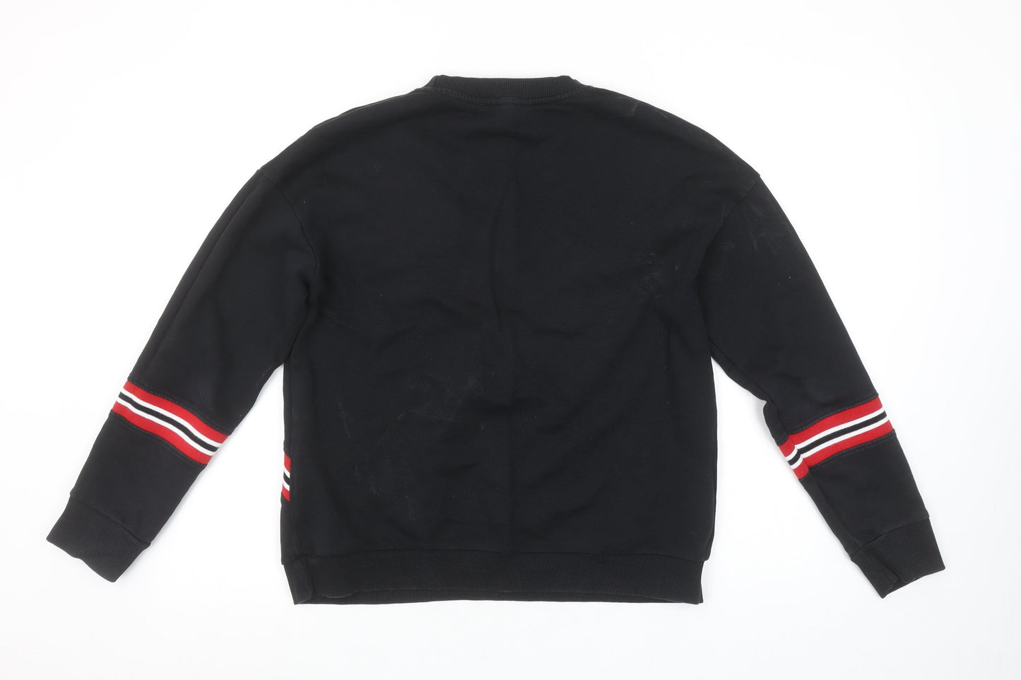 Womens UK Size S Mango Black Pullover Sweatshirt