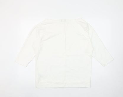Womens UK Size M Gap Ivory Pullover Sweatshirt