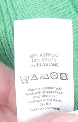 Womens UK Size 14 Wallis Green Henley Jumper