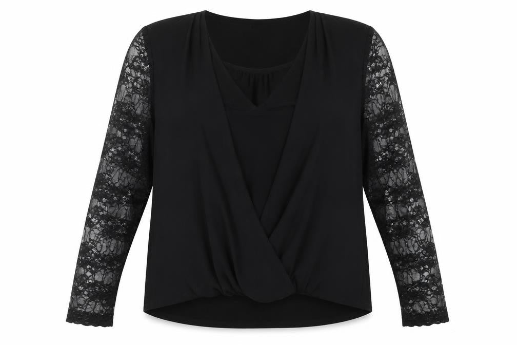 Womens UK Size 20 Coast Black Wrap Blouse