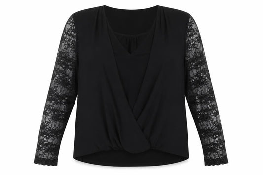 Womens UK Size 20 Coast Black Wrap Blouse