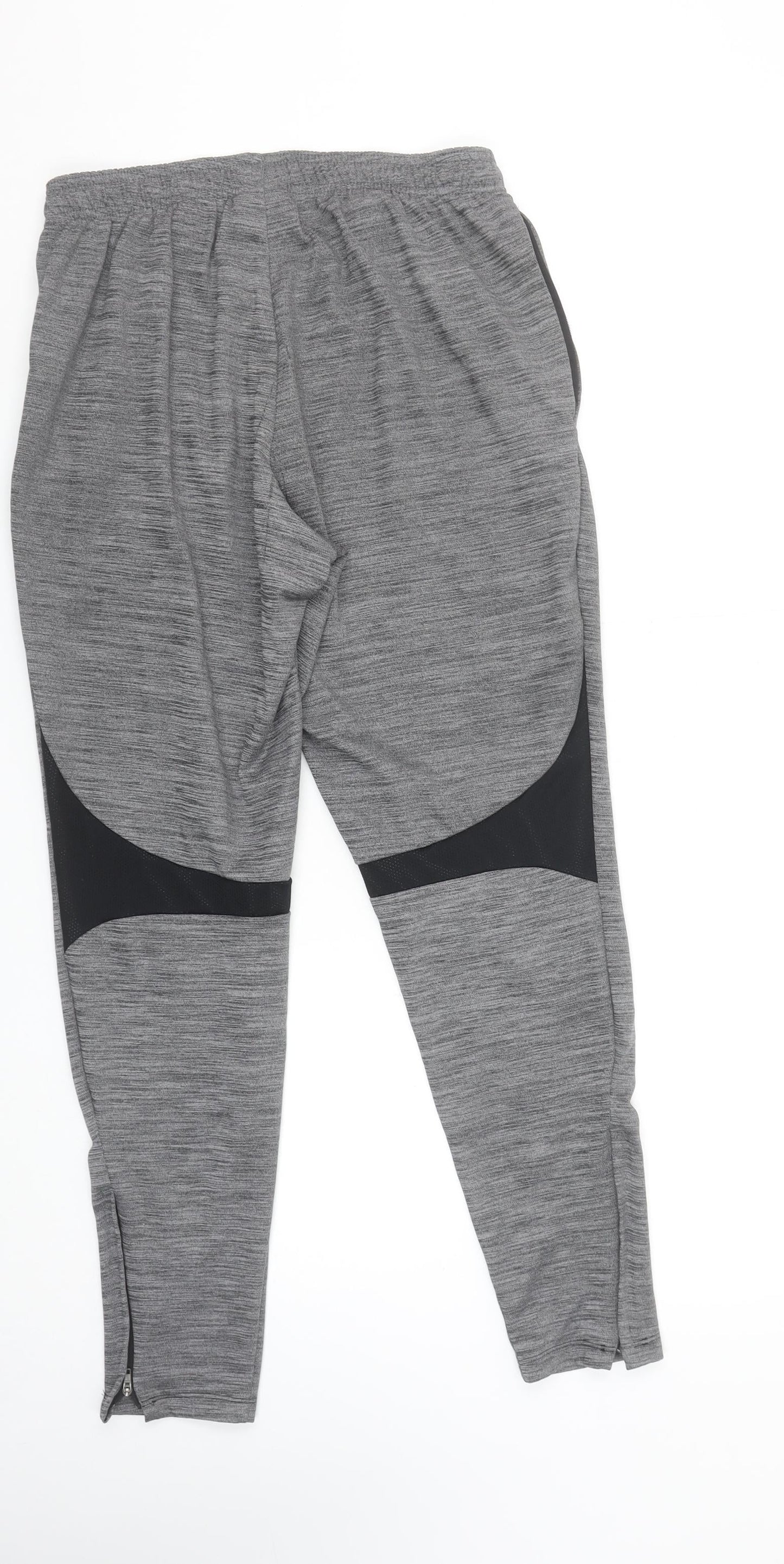 Nike Womens Grey Dri-Fit Track Pants M Elastic Waist Performance Trousers