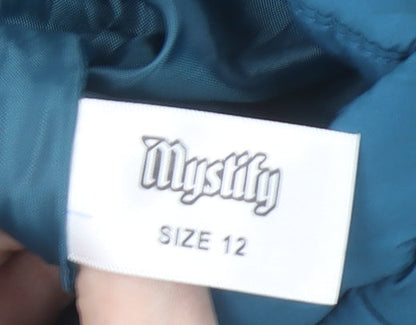 Womens UK Size 12 Mystify Blue Puffer Jacket
