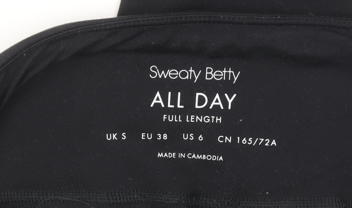 Sweaty Betty Women's Black S All Day Full Length Leggings Activewear