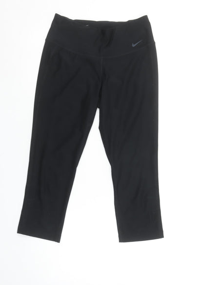 Nike Women's Black XS Capri Dri-FIT Leggings for Running & Yoga