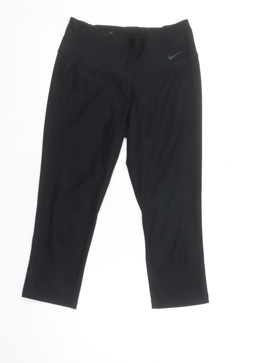 Nike Women's Black XS Capri Dri-FIT Leggings for Running & Yoga