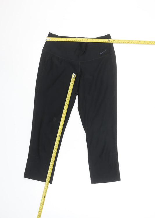 Nike Women's Black XS Capri Dri-FIT Leggings for Running & Yoga