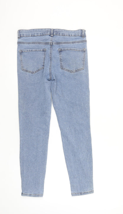 Primark Women Blue Skinny Jeans Size 10 Slim Fit Stretch Denim