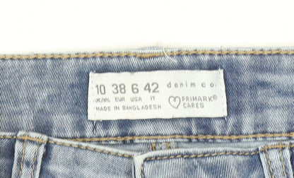 Primark Women Blue Skinny Jeans Size 10 Slim Fit Stretch Denim