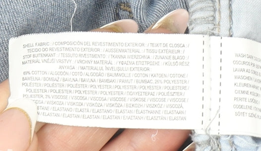 Primark Women Blue Skinny Jeans Size 10 Slim Fit Stretch Denim