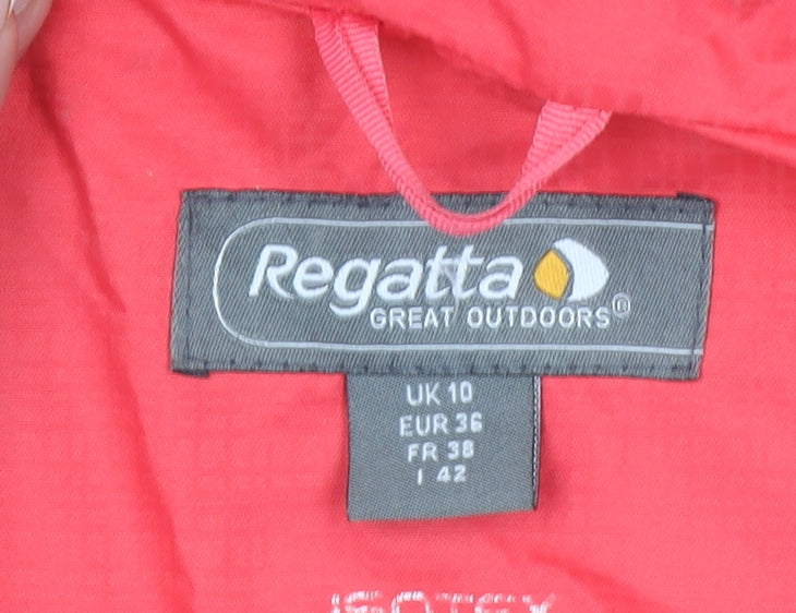 Womens UK Size 10 Regatta Red Rain Coat