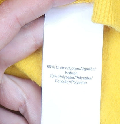 DKNY Sport Women's Yellow & Black Crew Neck Sweatshirt Size S