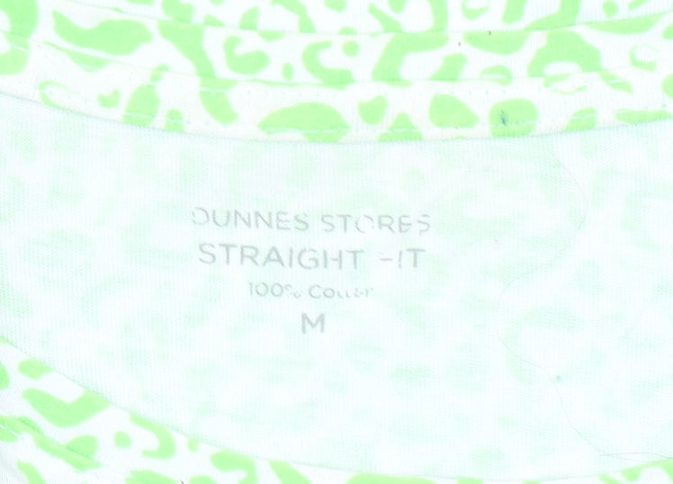 Womens UK Size 14 Dunnes Stores Green Basic T-Shirt