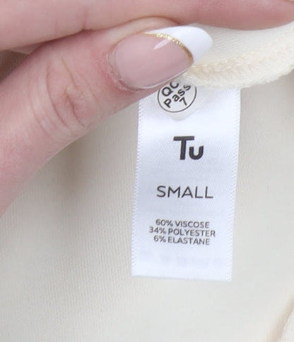 Womens UK Size S TU Beige Pullover Sweatshirt